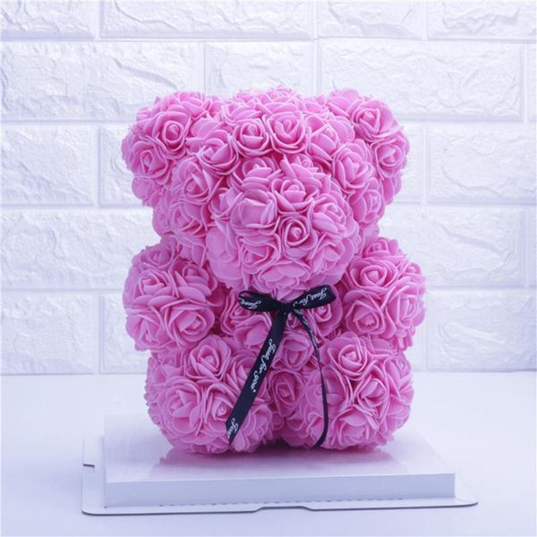 

decorative flowers & wreaths 20cm valentines gift soap foam artificial flower bear pe rose wedding girlfriend/anniversary present party deco