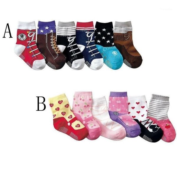 

hooyi children socks toddler sock infant shoes costume girl boy anti-slip socks child slippers warm pantufa cotton1, Pink;yellow