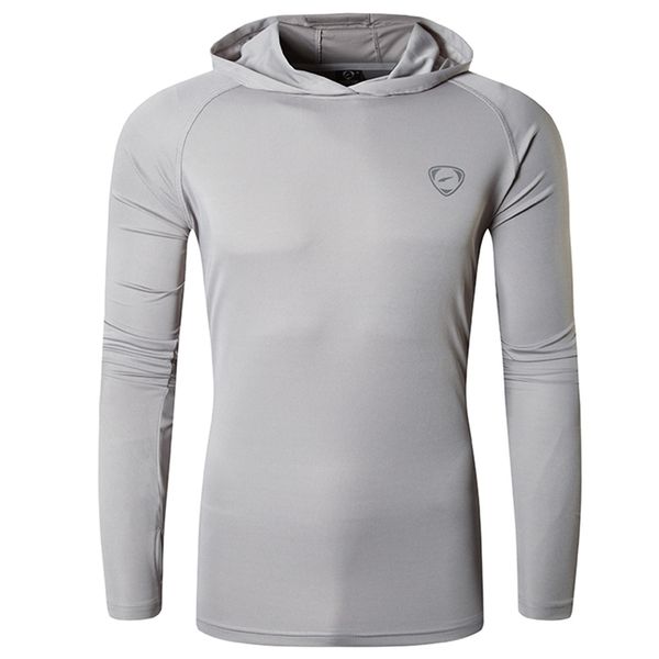 

jeansian men's upf 50+ uv sun protection outdoor long sleeve tee shirt tshirt t-shirt beach summer la271 lightgray 220309, White;black