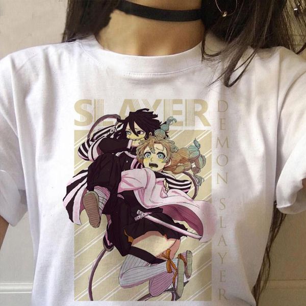 

casual women t shirt cartoon japanese anime women round neck loose harajuku white t shirt korean style clothing