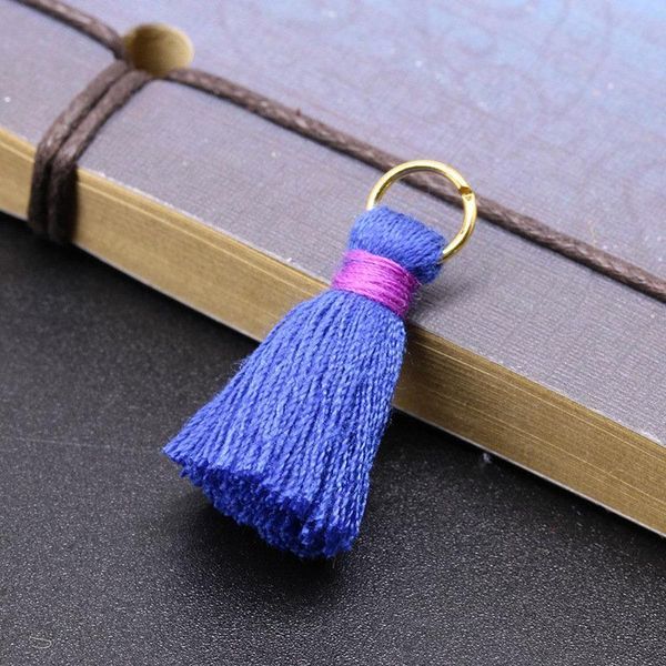 

30pcs 2.5cm mini alloy ring tassels diy pendant jewelry curtain garments decorative accessories key bag pendant craft tassels h qylzfo