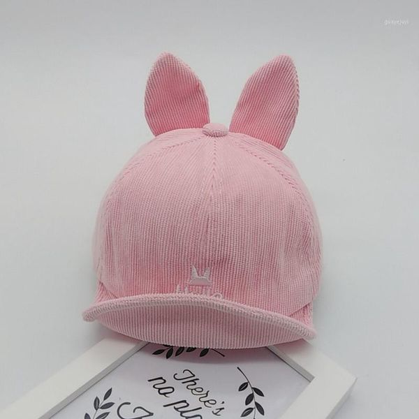 

kids hat baby soft baseball cap breathable letter print casual ear design visors hats1, Slivery;white