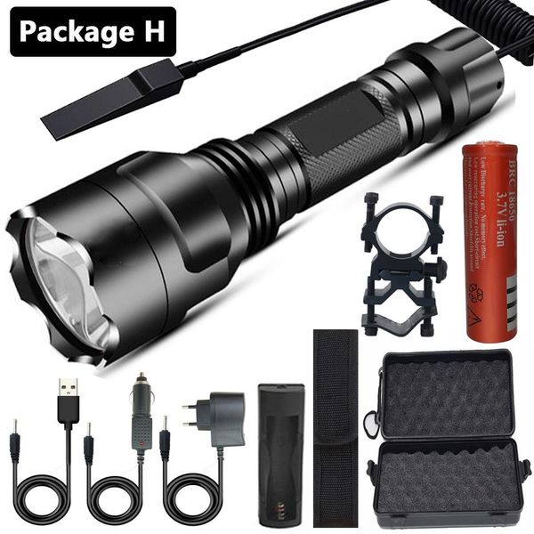 

xhp50 tactical light flashlight lamp torch 5 shock resistant hard defense led bulbs c8 litwod hunting aluminum black t6 3800 15w bbyfdv