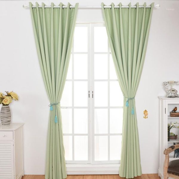 

modern blue solid blackout curtains for living room green red wine 10 colors thicken fabric bedroom window curtains home textile1