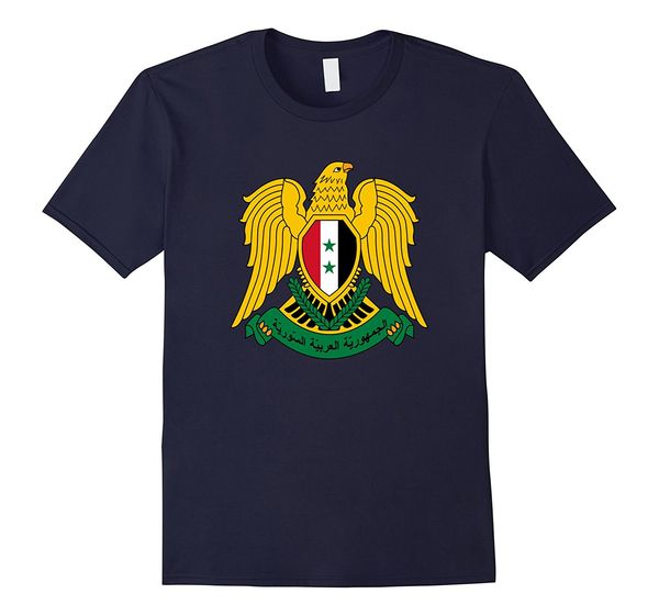 

new short sleeve casual syria coat of arms syrian emblem symbol summer casual man good quality sport hooded sweatshirt hoodie men t shirt