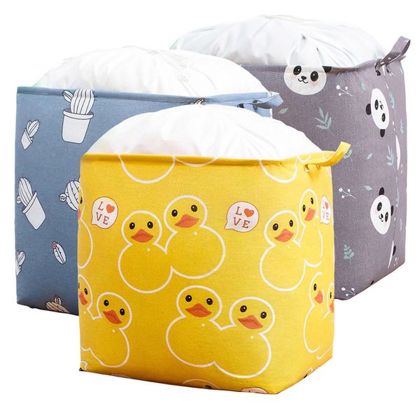 

большая одежда для хранения ткань underbed с clear windows, Blue;pink