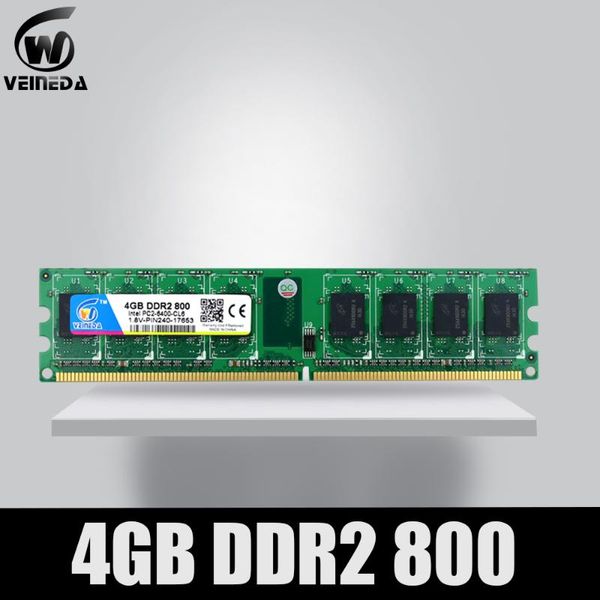 

rams veineda memoria ram ddr2 4gb 800 pc2-6400 compatible 4 gb 667 pc5300 for intel amd mobo