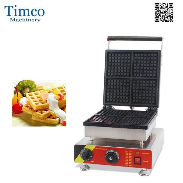 

waffle maker 4pcs square stainless steel waffle furnace1