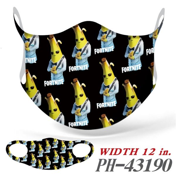 

reusable cartoon masks printing 3d sale mouth funny dustproof mask ultraviolet-proof washable running riding face mask#675