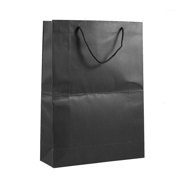 

gift wrap paper bag with handle for birthday party black 32*12*44cm1