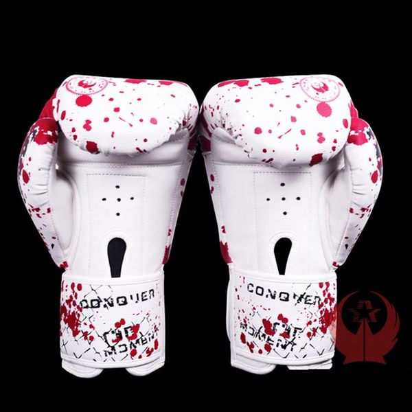 

1pair 10 oz кожа боксерские перчатки мужчины женщины штамповка обучение каратэ twins mma кикбоксингу перчатки муай тай sqchsm bdehair