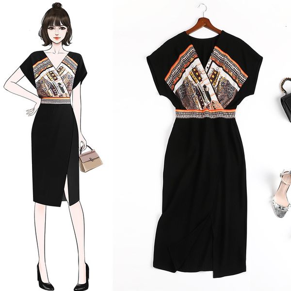 

style tea break dress closure hip covering 2021 new summer reducing long 11072 woman femme robe night 3pcb, Black;gray
