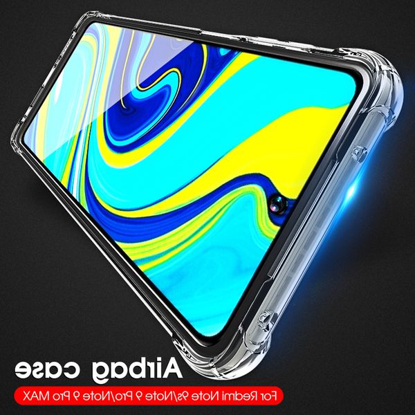 

360 крышка телефона тп кристалл подушка безопасность для xiaomi poco x3 реого примечания 9 pro max 9s случае