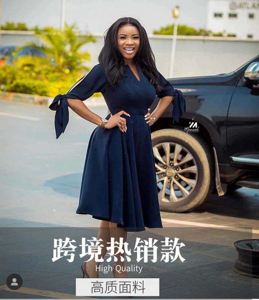 

low v off shoulder bow sleeve casual commuter dress, Black;gray