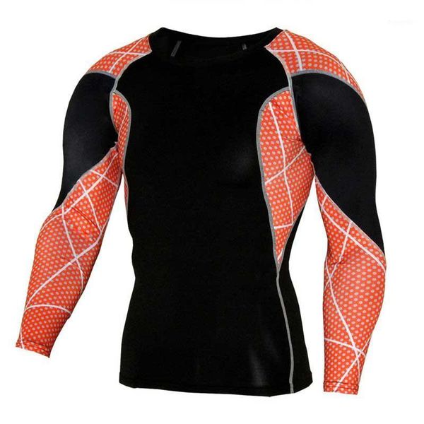 

long sleeve sport shirt men quick dry men's running t-shirts snake gym clothing fitness mens rashgard soccer jersey e371, Black;blue