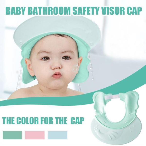 

shower caps 1pcs baby bathroom sunshade household children's adjustable cap easy to clean, perfect fit silicone cover1