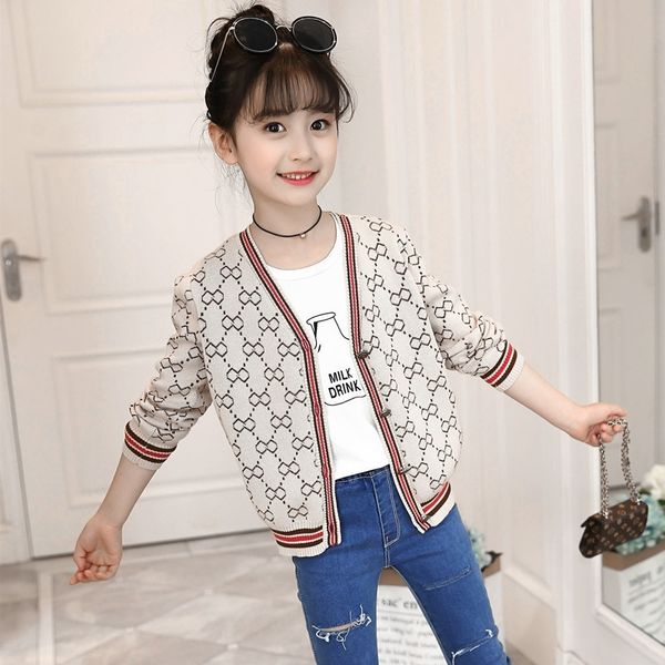 

new spring autumn red white letter cardigan wool coat for baby girls boys kids knitted sweaters knitwear coat g300 y200901, Blue