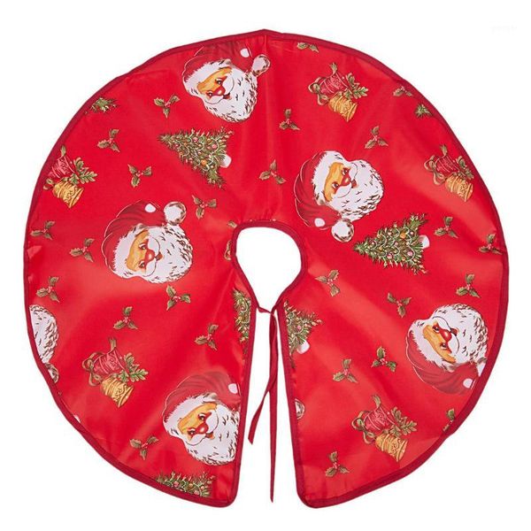 

christmas decorations cartoon printing santa claus tree skirt bottom decoration diameter head1