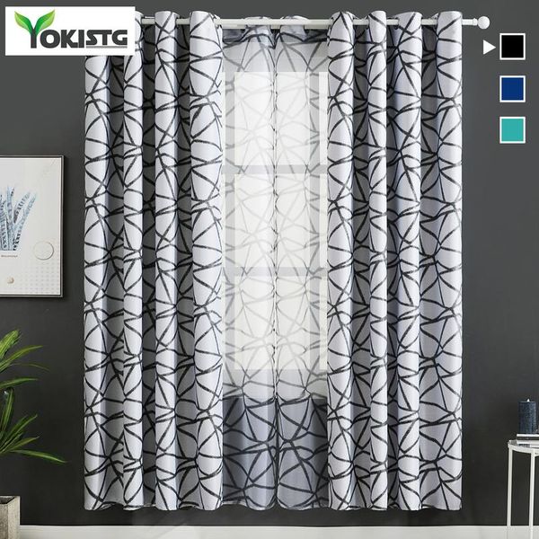 

yokistg blackout шторы для гостиной спальня нерегулярные полосы термический узор оконная обработка драпс главная де-bbydtl