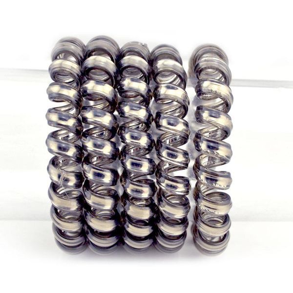 

5.5cm gun black accessories telephone cord phone plastic strap hair band rope ties headbands q bbyswz