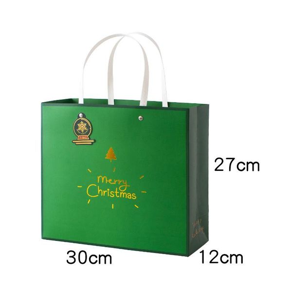 

lbsisi life 5pcs merry christmas protable paper bags red green new year gift close packaging baby shower event child favor wmtpqn petsyard