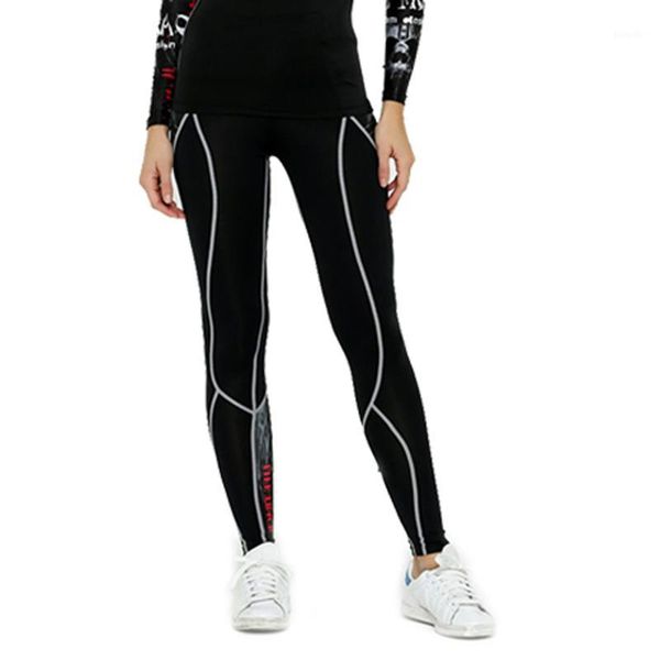 

2018 life on track new women sports apparel skin tights compression base under layer long pants running tight pants gym sport1, Black;blue