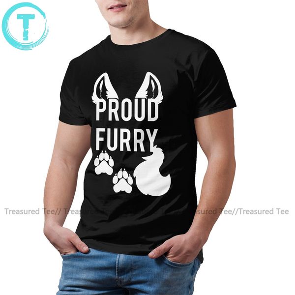 

paw t shirt proud furry t-shirt basic short-sleeve tee shirt oversized 100 percent funny male tshirt sport hooded sweatshirt hoodie