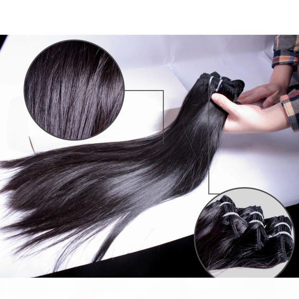

beautystarquality one donor your girl hair full cuticle aligned virgin real human hair extensions, Black