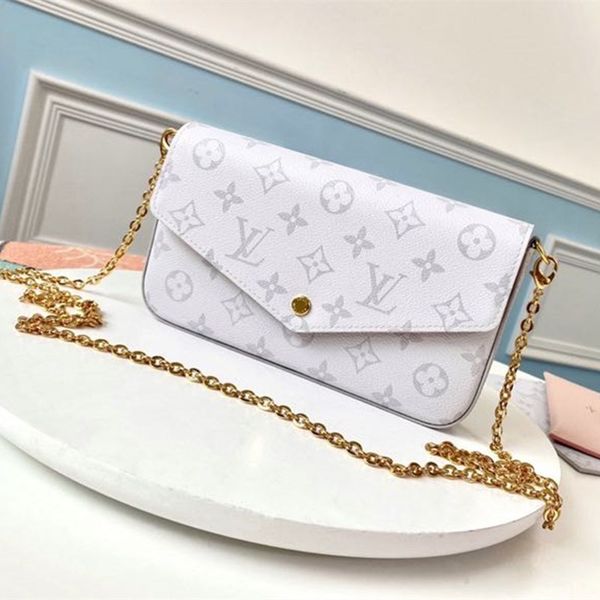 

2149 new lady crossbody bag 7a high-end custom quality fashion style hardware metal accessories with detachable long shoulder strap