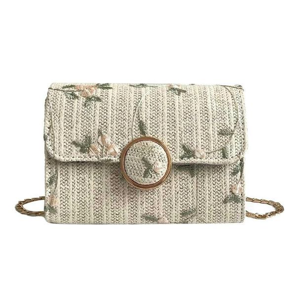

wallike elegant flora straw casual women crossbody bags vintage chain flap hasp mini square messenger bags bolsa feminina 2020