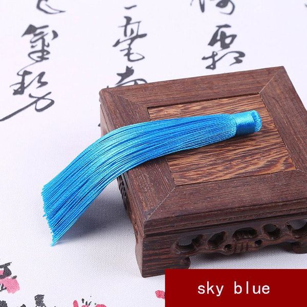 

10pcs 12cm vertical silk tassel fringe sewing bang tassel trim key tassels for diy pendant embellish curtain accessories parts h jllvkh