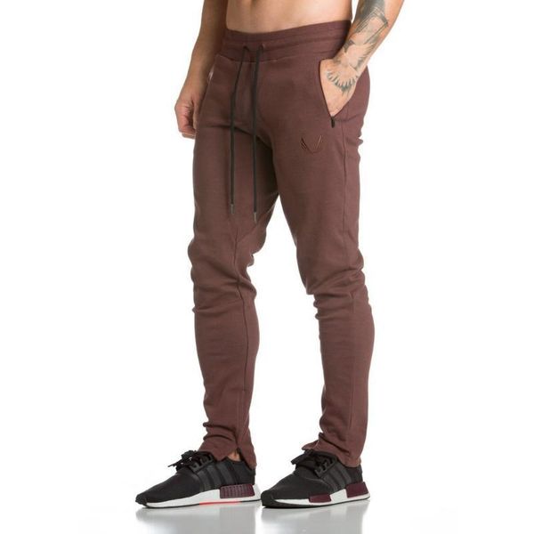 

muscle spring selling men fitness brothers sports sweatpants young men's training skinny casual kg-171, Black;blue