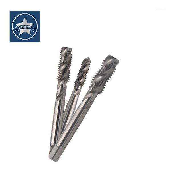

voket hsse right hand sprial fluted tap unc 5/16-18 3/8-16 7/16-14 1/2-13 9/16-12 5/8-11 3/4-10 american screw thread taps1