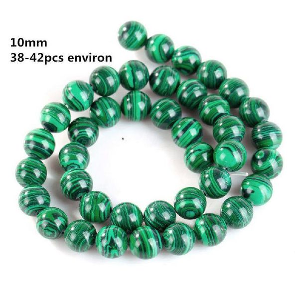 

round loose spacer beads natural malachite stone beads for jewelry making bracelet necklace diy wholesale 4 jllwqu