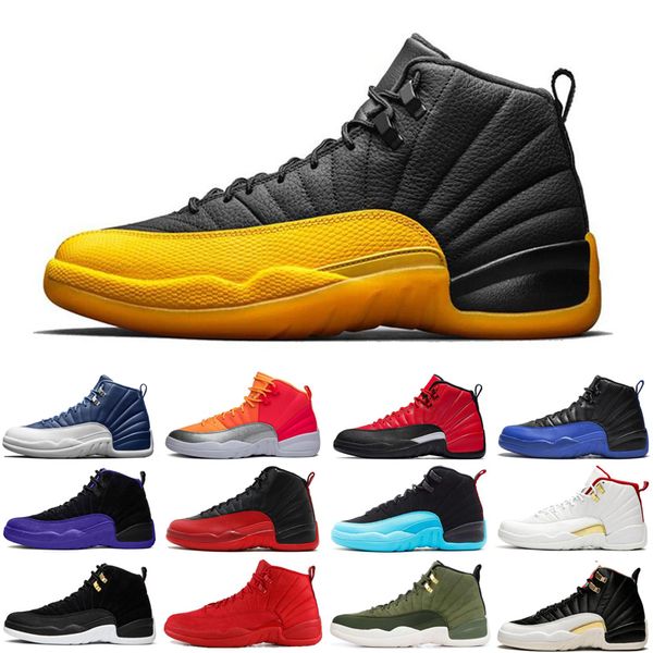 

jumpman 12 12s grey men basketball shoes taxi game royal flu game bulls black mens trainers sports sneakers size 7-13