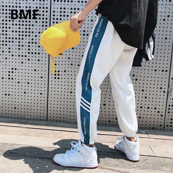 

summer fashion casual sports pants thin letters stripes joggers 2020 korean style clothes couple pants kpop hip hop sweatpants1, Black