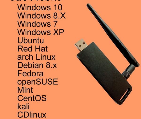 KALI Linux adaptador de placa de rede USB sem drive 3070L adaptador sem fio W7 W10 XP Red Hat Linux 2.4G 150MB IEEE 802.11B N G