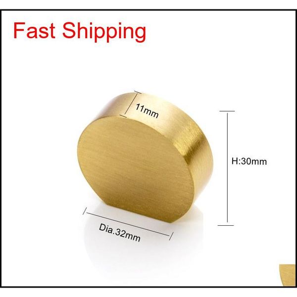 

brushed solid brass cabinet knob furniture dresser kitchen cupboard drawer knob pull handle cake shape round qylrkh sports2010