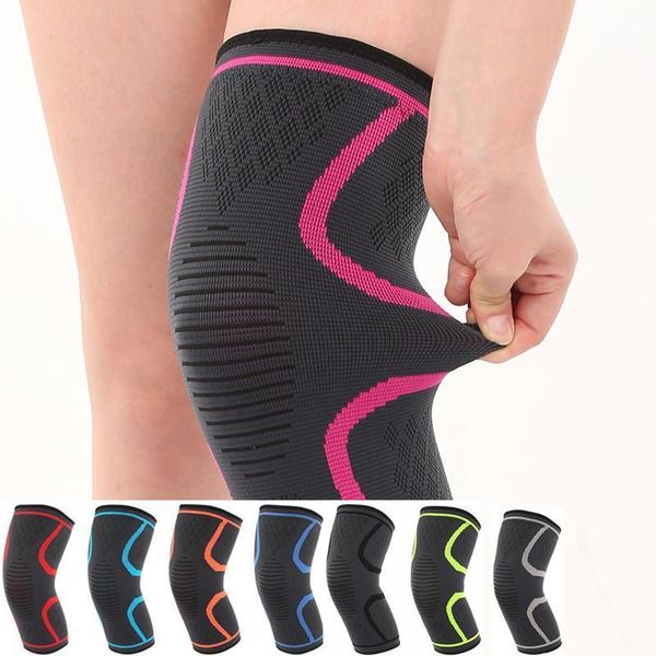 

elbow & knee pads tfscloin 1pcs protector safety high elastic basketball hiking fitness support anti-ski pads1, Black;gray