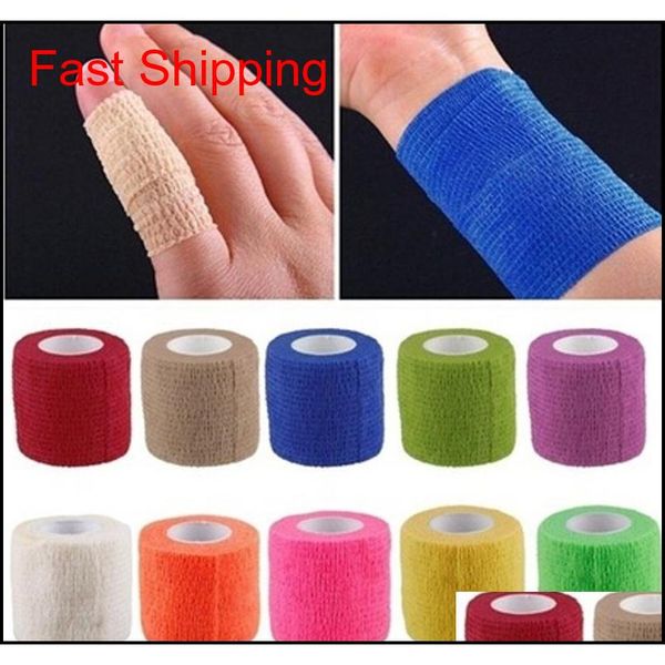 

size 4.5m x 5cm bandage finger wrist support soccer basketball sports ankle support kneepad waist support tape firstaidsupplie health qbcuf, Black;gray