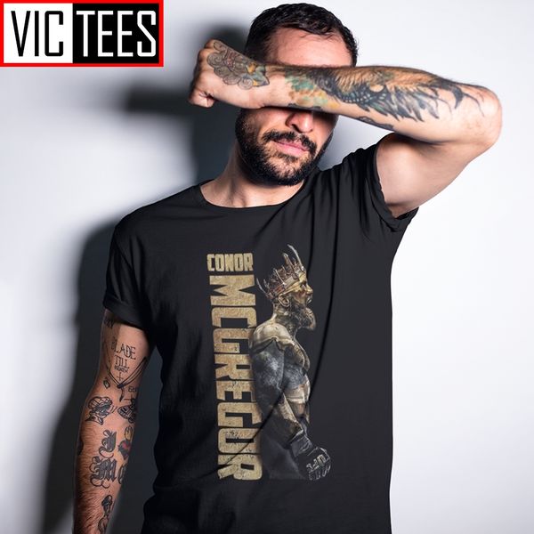 

men the king of conor mcgregor mma notorious t shirt men 100% cortton tee clothes male vintage t-shirt sport hooded sweatshirt hoodie