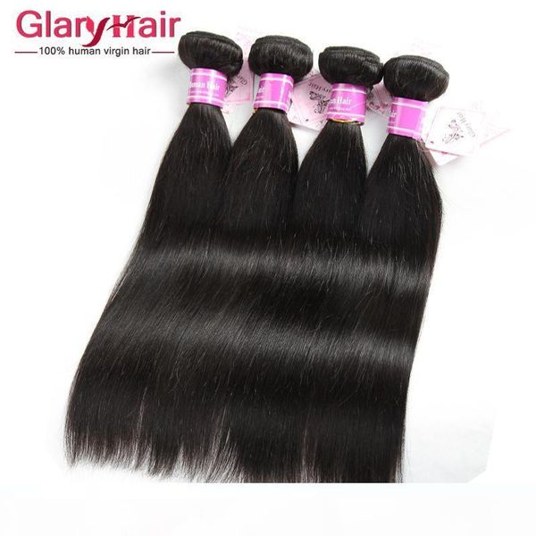

оптовая бразильский волос плетение связки перуанский straight virgin hairstyles бесплатная доставка малазийский индийский remy straight чело, Black