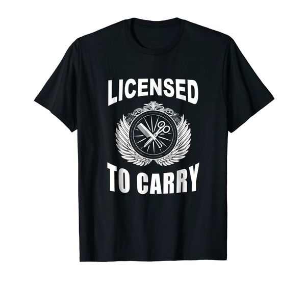 

men summer short sleeves casual barber licensed to carry barber gift ideahip hop street sport hooded sweatshirt hoodie men t shirt