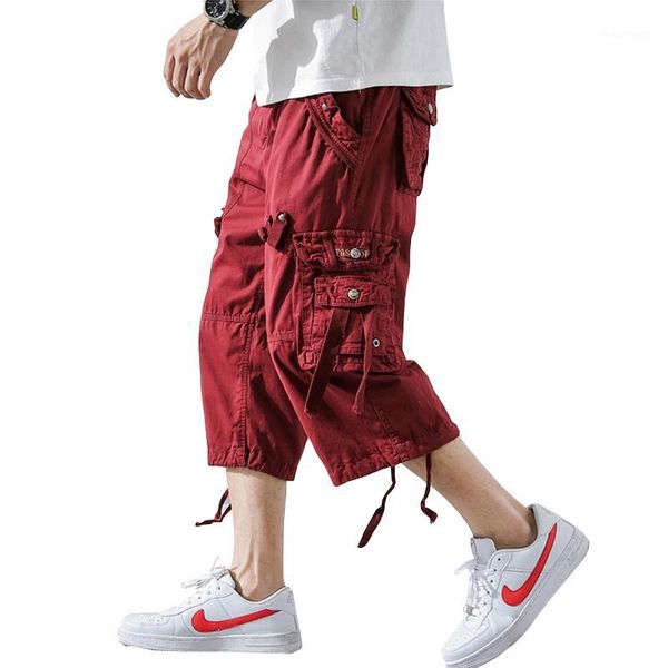 

2020 summer camouflage loose cargo shorts men camo summer short pants homme cargo shorts without belt drop shipping abz3071, White;black