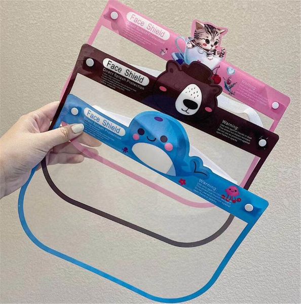 

droplet anti-splash child anti-fog protective anti face mask full face cover mask kid adjustable cute safe clear face sh