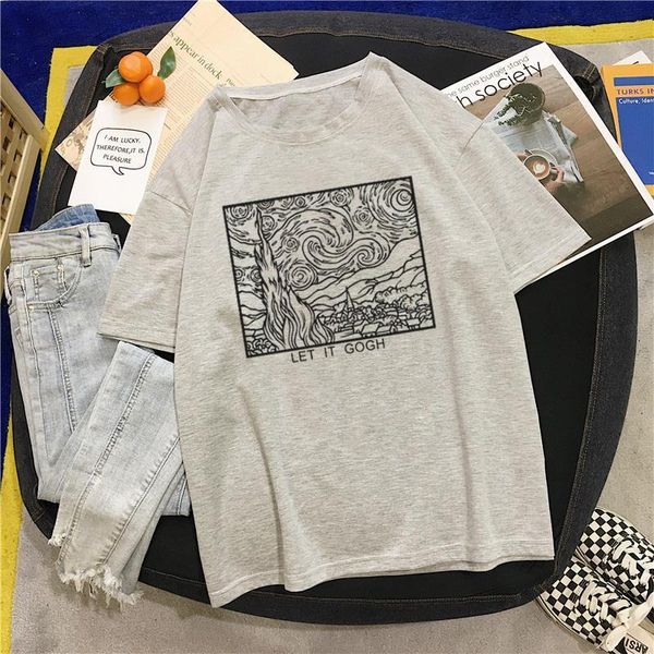 

vatican plateau simple personality printing female street fashion chic t-shirt summer casual large size ulzzang gray tee, White