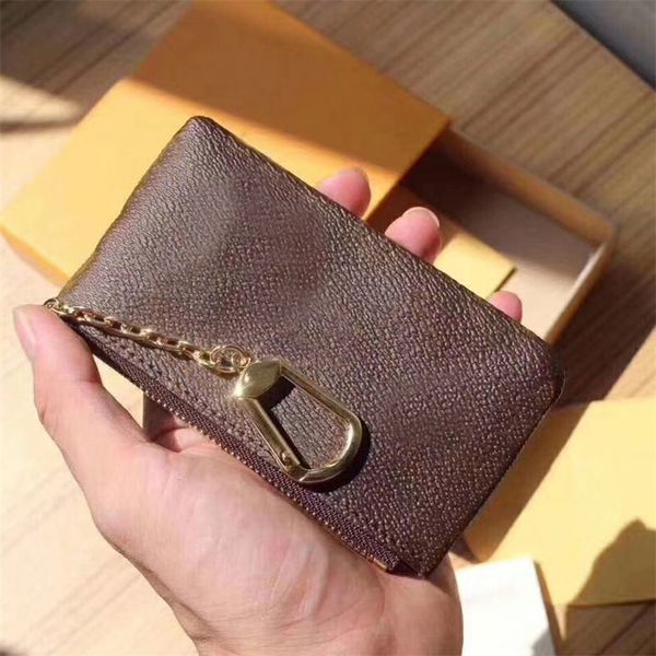 

luxury design portable key p0uch wallet classic man/women coin purse chain bag with dust bag and box, Red;black