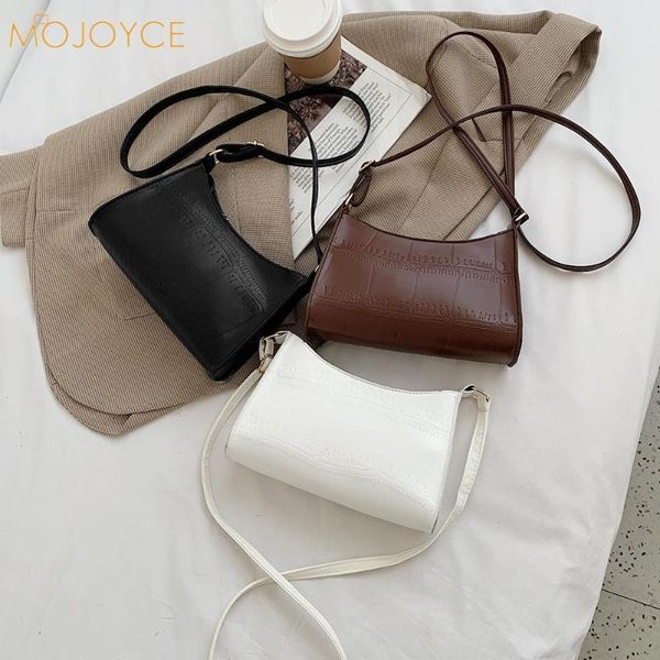 

cross body retro alligator crossbody shoulder bag lady leather solid messenger satchel tote simple female daily
