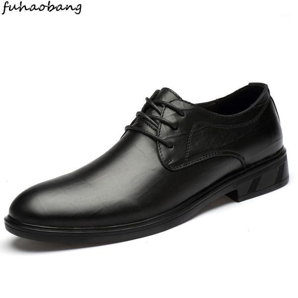 

brand classic man pointed toe dress shoes mens genuine leather black wedding shoes outdoor breathable oxford formal1
