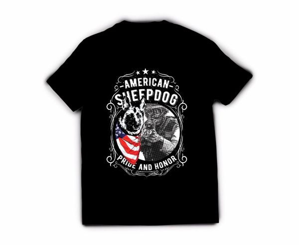 

новое лето мужчина горячей продажи мужской моды t-shirt - американская овчарка дизайн o-образный вырез топы tee рубашки спорт с капюшоном ho
